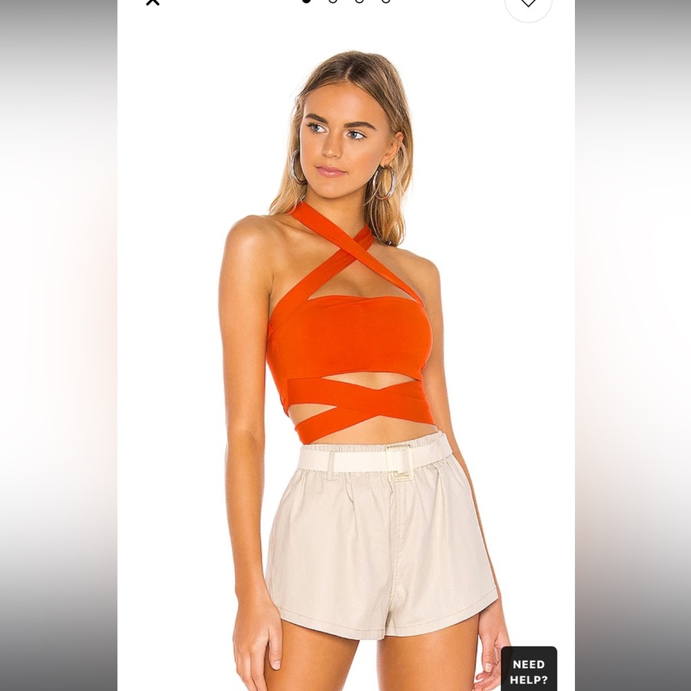 Elva Halter Tie Top in Poppy
superdown